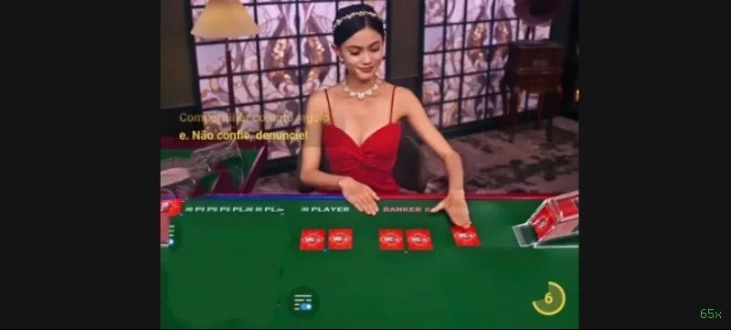 Cassino ao vivo da 65x com dealers reais